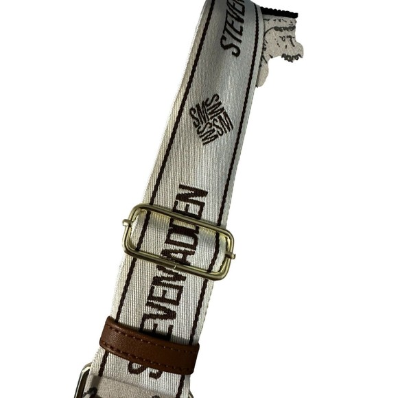 Steve Madden Cognac BWEBBER Straw Satchel Hand Bag Tik Tok Crossbody Bag NWT - Picture 9 of 16